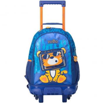 Totto Little Avatar 007 Backpack Blue / Tiger / Screen / 6J6 unisex S