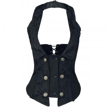 Corsetto/Bustino Burleska - Melissa Waist Coat - S a XL - Donna - nero