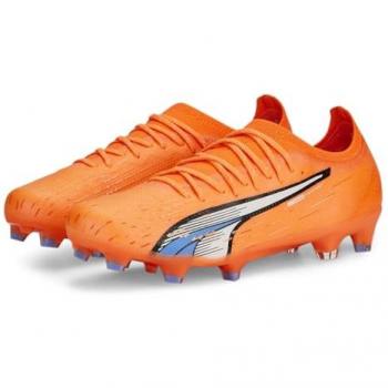 Botas de fútbol Puma Ultra.1 FG/AG mujer naranja/azul talla 8