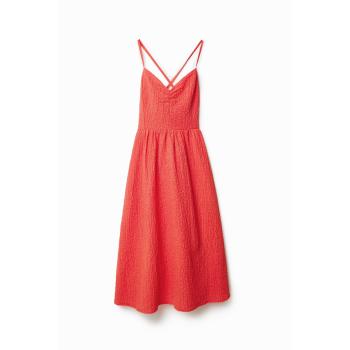 Robe évasée orange Desigual taille L pour femme