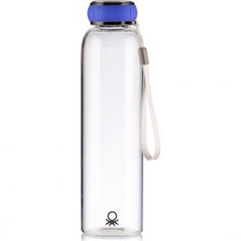 Bouteille d'eau 550 ml borosilicate bleu vert Casa Benetton