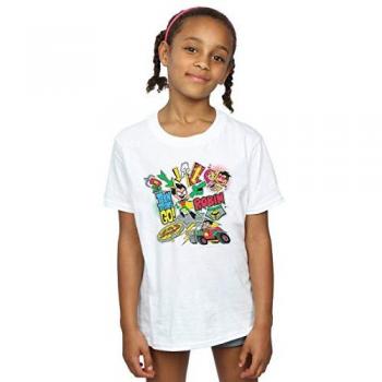 T-shirt blanc Robin Teen Titans Go pour filles 7-8 ans
