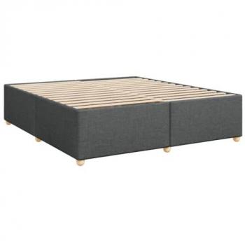 VIDAXL Giroletto Senza Materasso Grigio Scuro 180x200 Cm Tessuto