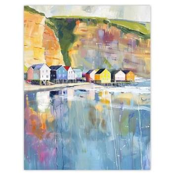 Vivid Coastal Cliff Retreat – 18x24