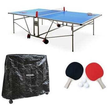Table de Ping Pong Extérieure « Pro » – 2 raquettes, 3 balles + housse protection