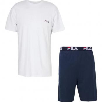Pyjama homme Fila en coton jersey - Blanc - 2XL
