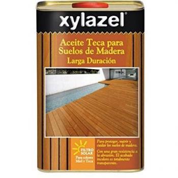 Aceite protector suelos Xylazel Teca Larga Duración Miel 2.5L