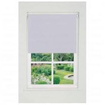 White Plain Straight Edge Daylight Roller Blind 165cm Drop