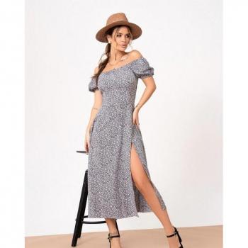 Kleid im Retro-Stil mit Schlitz ISSA Plus