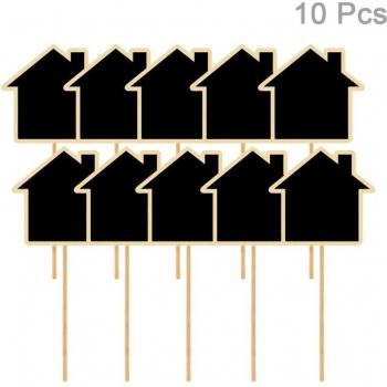 10pcs Mini Blackboard Message Boards for Potted Plants