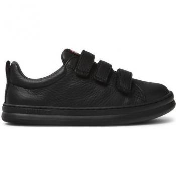 Sneakers Camper Runner Quattro Unisex Bambini in Pelle Nera Taglia 38
