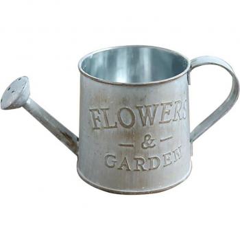 Vintage Blumen Topf aus Metall