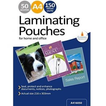 Cathedral Laminating Pouches 150 Micron (Pack of 50)