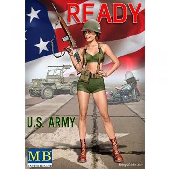 Masterbox 1:24 Scale Pin-up Series Kit No. 3 Alice Construction Set (Grey)
