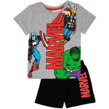 Pijamas de Superheroi Infantil 4-5 años Preto e Cinzento