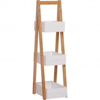 HOMCOM 3 Tier Bathroom Shelf Organiser