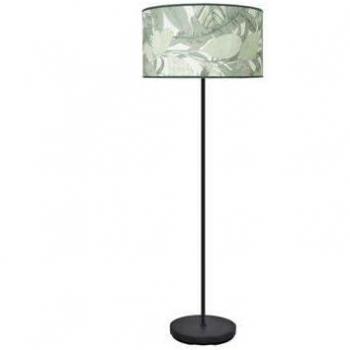 FABRILAMP Pie Salon Moda 1xe27 Negro/hoja Verde 163x40x40cm