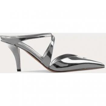 Paris Texas Pantoletten für Frauen – Silver Laila Mule Shoes