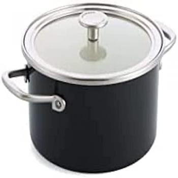 Casserole en acier émaillé 20 cm noire