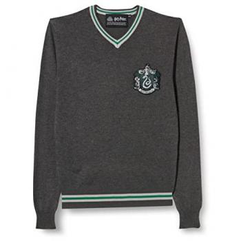 Tunique Slytherin Warner Bros – Col en V, manches longues – Anthracite – XXS