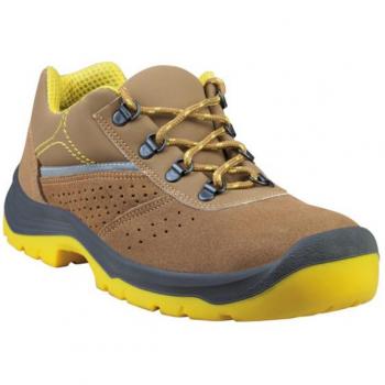 Scarpa di sicurezza Rimini 4 S1P SRC - pelle scamosciata perforata - numero 44 - beige/giallo