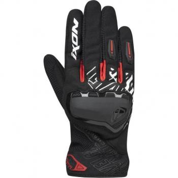Guanti Moto Estivi Ixon GRAVEL Nero Rosso taglia S