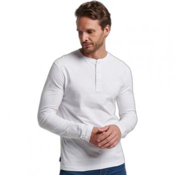 Vintage Bio‑Baumwolle T-Shirt – tunesischer Kragen, Superdry‑Marke