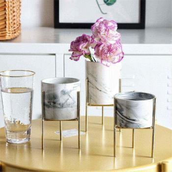 Nordic Gold Marble Chic Glass Storage Jar