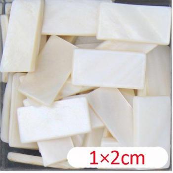 100g Pure White Square Shell Tiles for Interior Design