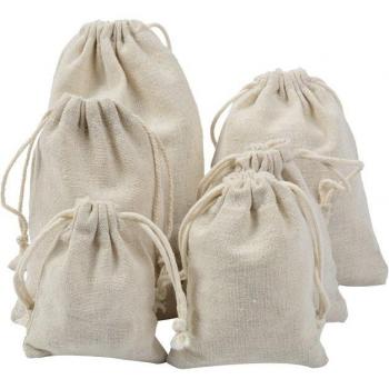 Logo Printed Drawstring Bags