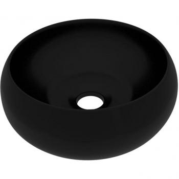 Lavabo Ceramica Nera Opaca Diametro 40 cm – Lusso