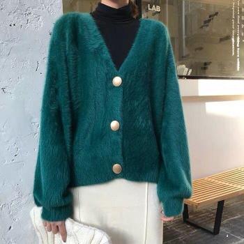 Chaqueta de punto de otoño e invierno