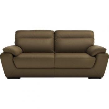 Home Affaire Sofas „Brandy“ – 2‑Sitzer, grün (Olive), Leder EVITA, 210 x 95 x 100 cm