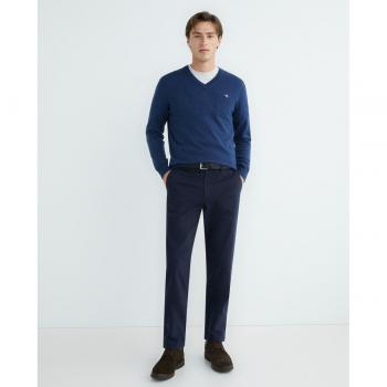 Gant Pantaloni Chino Comfort Super Regular Fit Evening Blue 32