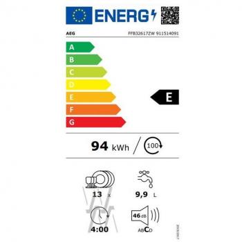 AEG FFB32617ZW - Lave-vaisselle plus de 8Pgm