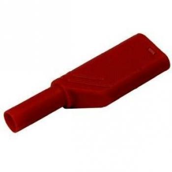 SKS Hirschmann LAS S G Sicherheits-Lamellenstecker Stecker, gerade Stift-Ã: 4 mm Rot 1 St