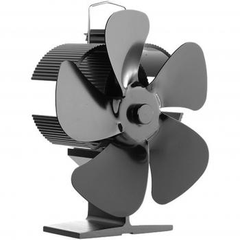 Ventilateur de cheminée silencieux 5 pales pour poêle à bois haute température 55 ℃ ~ 350 ℃
