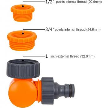 Wasserhahn-Splitter mit Schnellstecker 1/2 Zoll 3/4 Zoll