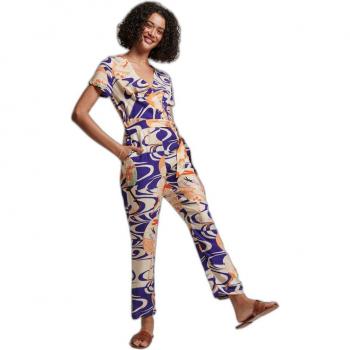 Mono Casual Superdry Mujer Viscosa Logotipo Azul