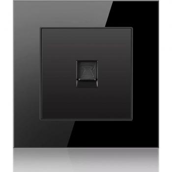 Crystal Glass Network Interface Panel with RJ45