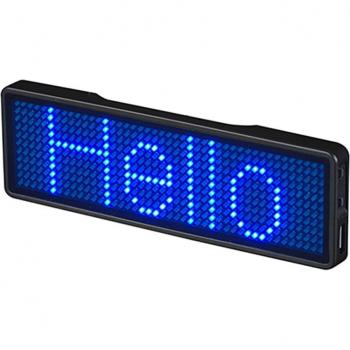 Rechargeable LED Message Badge