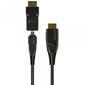 Techly Micro HDMI AOC LWL Kabel (20 m, HDMI), Video Kabel