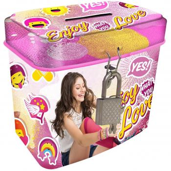 Kids Euroswan Hucha Mini con Candado Cuadrada, Estampado Soy Luna, 8x7x5 cm