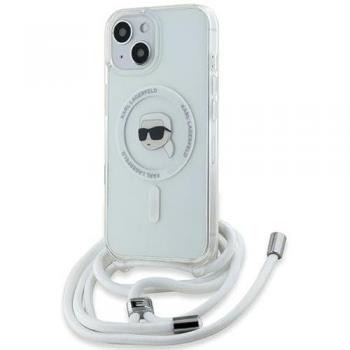 Étui rigide Karl Lagerfeld pour iPhone 15 6.1 Crossbody IML Karl Head