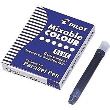 PILOT Tintenpatronen für Füllhalter Parallel Pen, blau