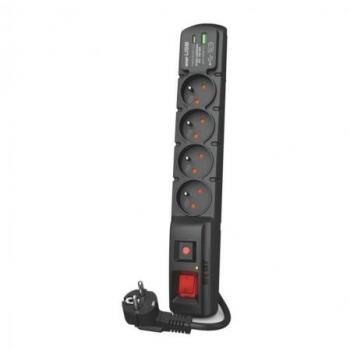 Acar Listwa zasilająca F4 USB A+C 3m 4x 230V PD3.0 QC Czarna