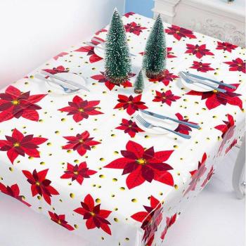 Nappe de table rectangulaire imprimée pour Noël