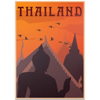 Mapa Urbano Tailandia: Pared Vintage