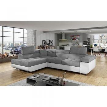 ELTAP Anton Ecksofa mit Schlaffunktion