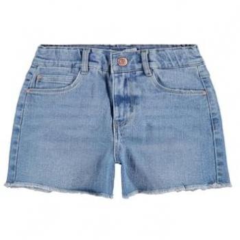 Name It Damen Shorts NKFROSE HW MOM DNM mit offenen Säumen